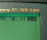 DOSで作動させるVZエディタでの時計表示